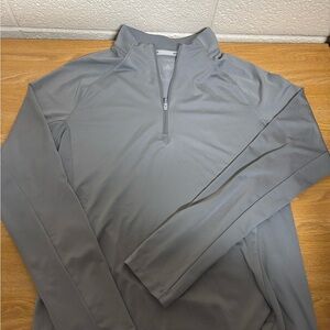 adidas Men’s Light Grey Quarter-Zip Training Top